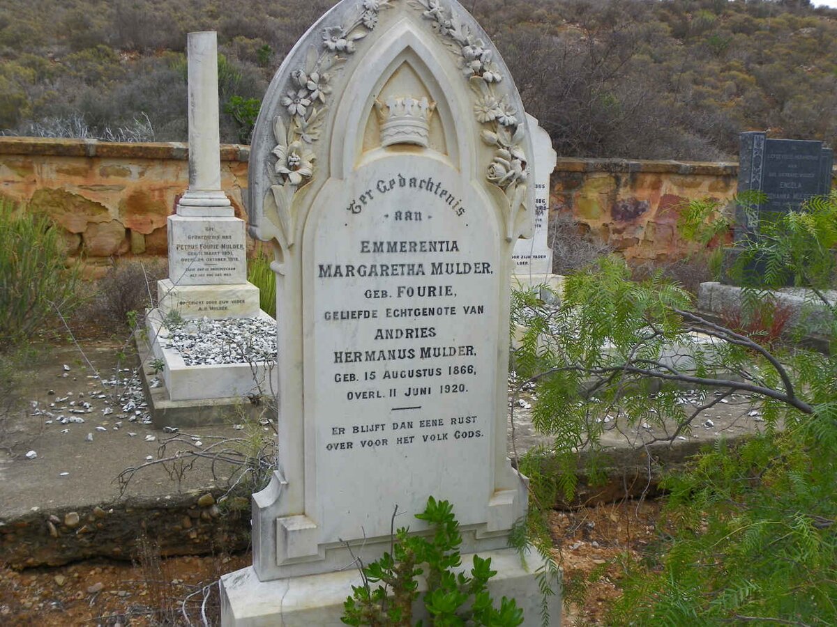 MULDER Emmerentia Margaretha nee FOURIE 1866-1920