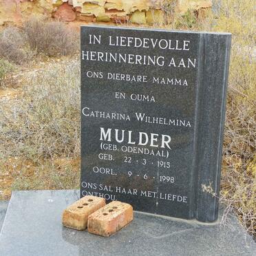 MULDER Catharina Wilhelmina nee ODENDAAL 1915-1998