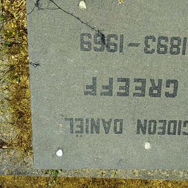 GREEFF Gideon Daniël 1893-1969