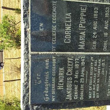 GREEFF Hendrik Jakobus 1877-1947 &amp; Cornelia Maria 1883-1953