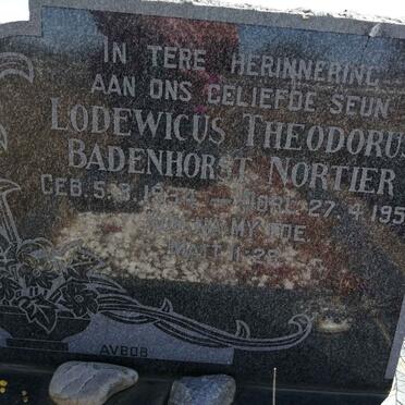 NORTIER Lodewicus Theodorus Badenhorst 1934-1955