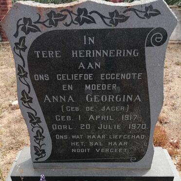 OLIVIER Anna Georgina nee DE JAGER 1917-1970