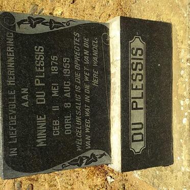 PLESSIS Minnie, du 1875-1959