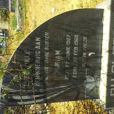 PLESSIS Miriam, du 1927-1968