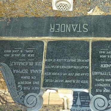 STANDER Gideon Stephanus 1908-1955 &amp; Anna Sophia BLIGNAULT 1921-1983