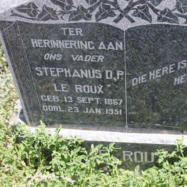 ROUX Stephanus D.P., le 1867-1951