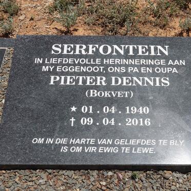SERFONTEIN Pieter Dennis 1940-2016