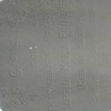 FOURIE Martha Maria nee DE BEER 1880-1933