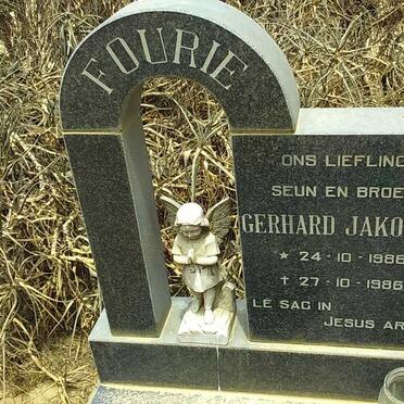FOURIE Gerhard Jakobus 1986-1986