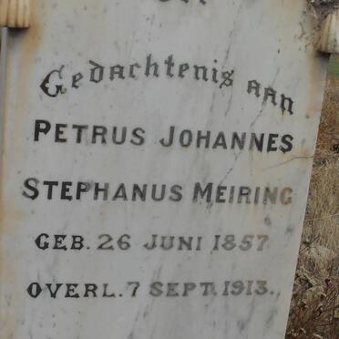 MEIRING Petrus Johannes Stephanus 1857-1913