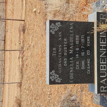 RAUBENHEIMER Cornelia Magdelena 1899-1971