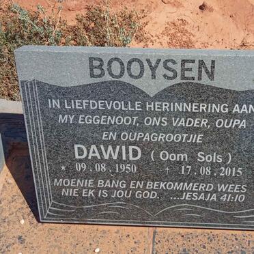 BOOYSEN Dawid 1950-2015