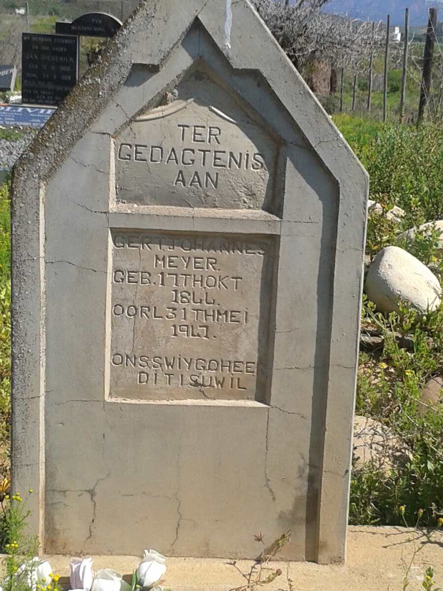 MEYER Gert Johannes 1844-1947