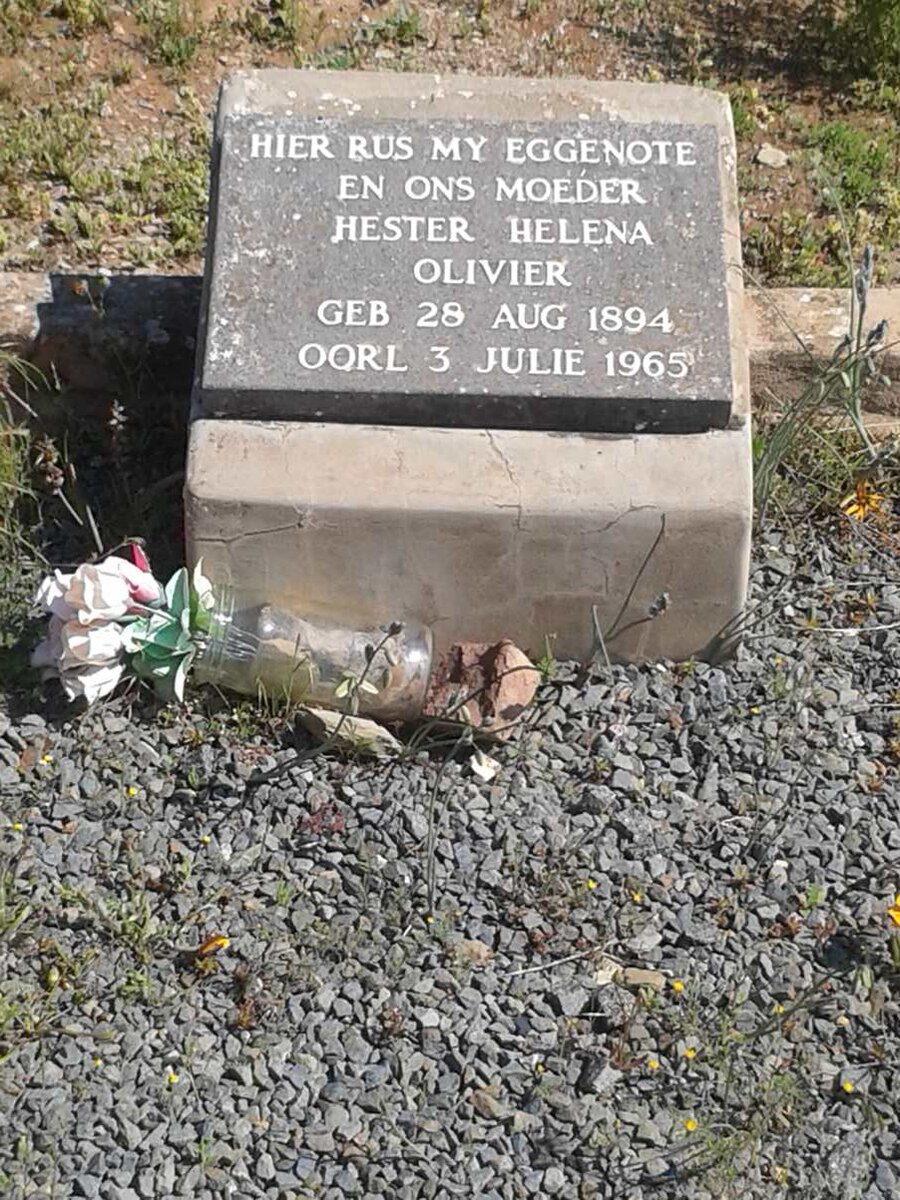 OLIVIER Hester Helena 1894-1965