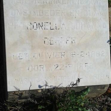 GERBER Petronella Johanna nee OLIVIER 1882-19?9