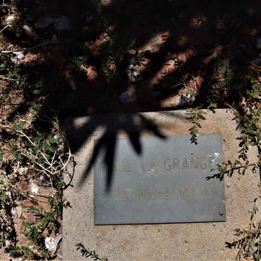 GRANGE Paul, la 1897-1971