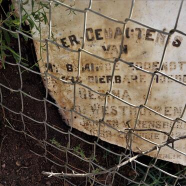 WESTHUIZEN Gesina J., v.d. nee JANSEN V. RENSBURG 18??-1929 