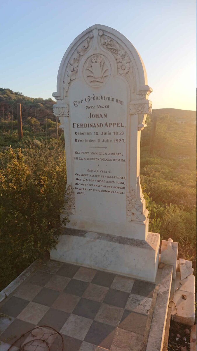 APPEL Johan Ferdinand 1853-1927