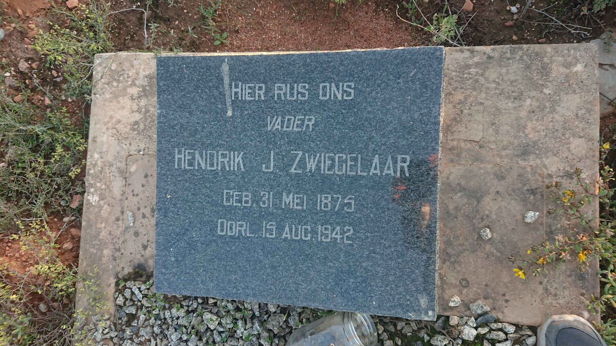 ZWIEGELAAR Hendrik J. 1875-1942