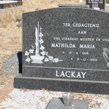 LACKAY Mathilda Maria 1918-1990