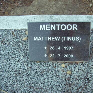 MENTOOR Matthew 1907-2000