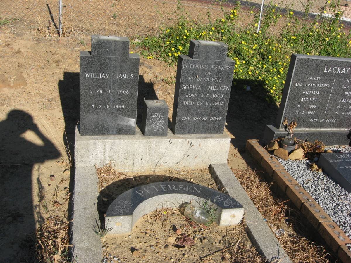 PETERSEN William James 1908-1969 &amp; Sophie Milegen 1903-1965