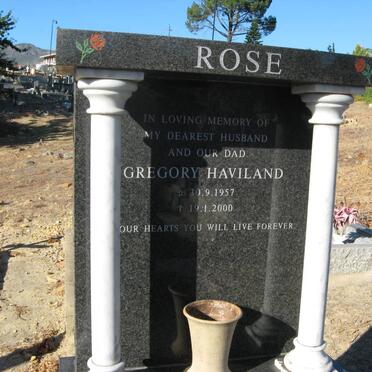 ROSE Gregory Haviland 1957-2000