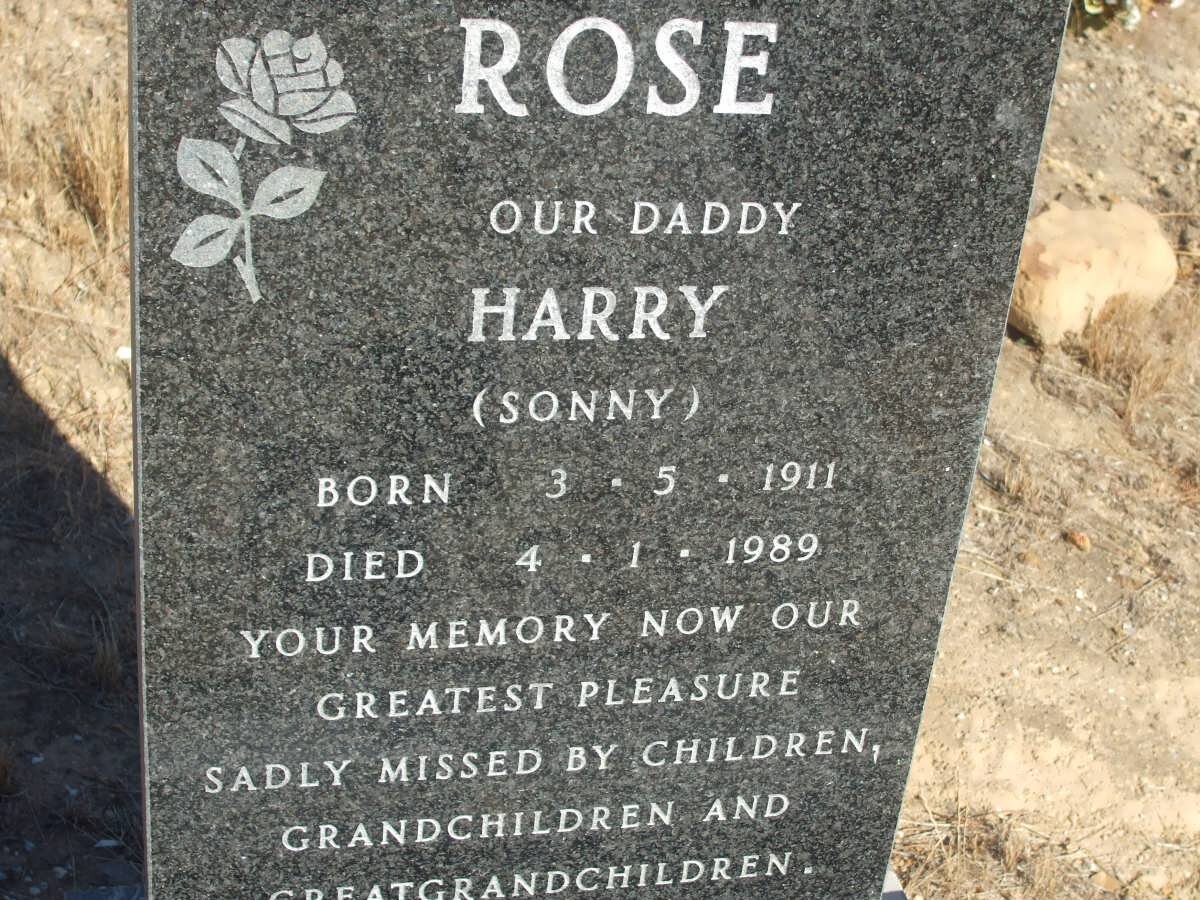 ROSE Harry 1911-1989