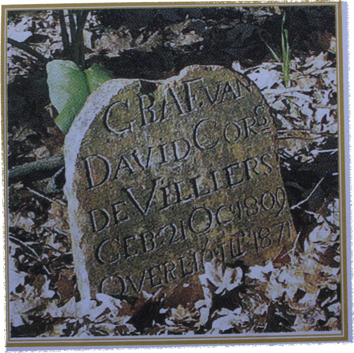 VILLIERS David Cornelis, de 1809-1871