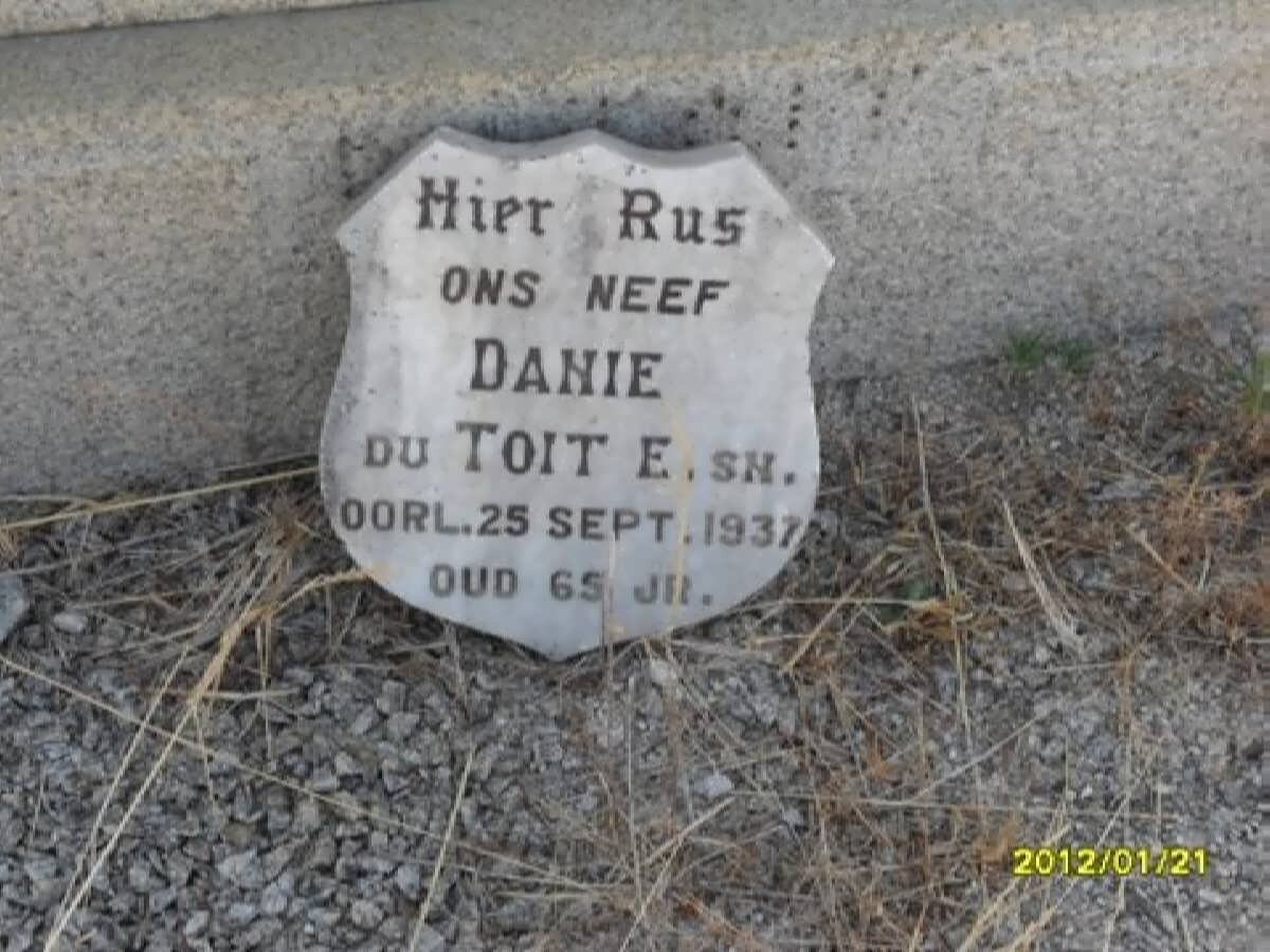 TOIT Danie, du -1937
