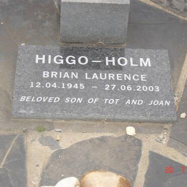 HIGGO-HOLM Brian Laurence 1945-2003