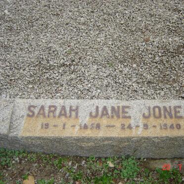 JONES Sarah Jane 1858-1940