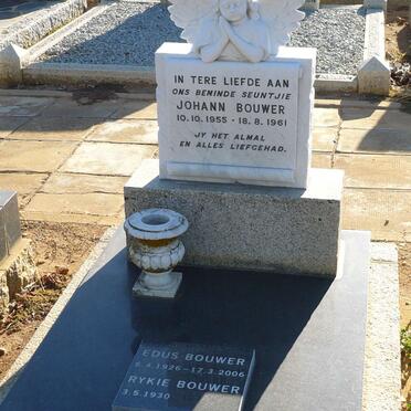 BOUWER Johann 1955-1961 :: BOUWER Edus 1926-2006 :: BOUWER Rykie 1930-