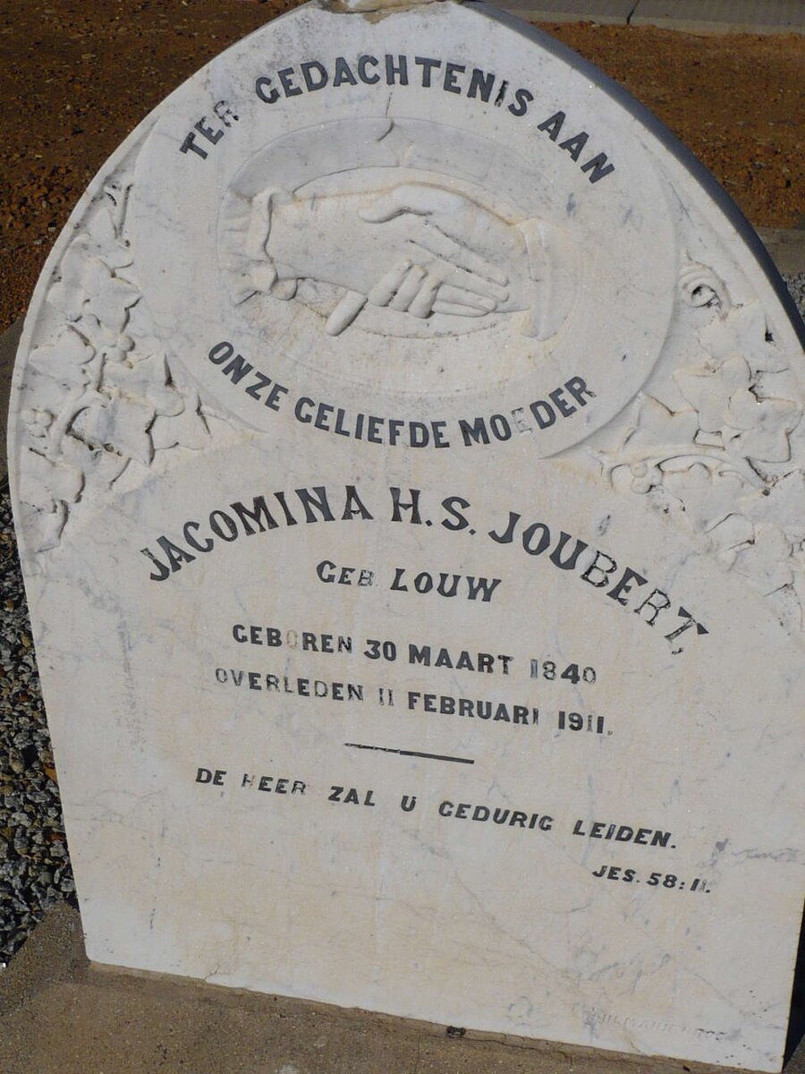 JOUBERT Jacomina H.S. nee LOUW 1840-1911