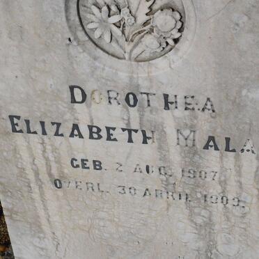 MALAN Dorothea Elizabeth 1907-1909