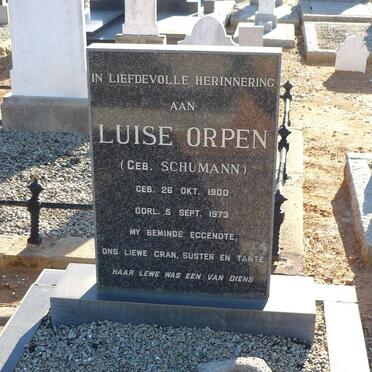ORPEN Luise nee SCHUMANN 1900-1973