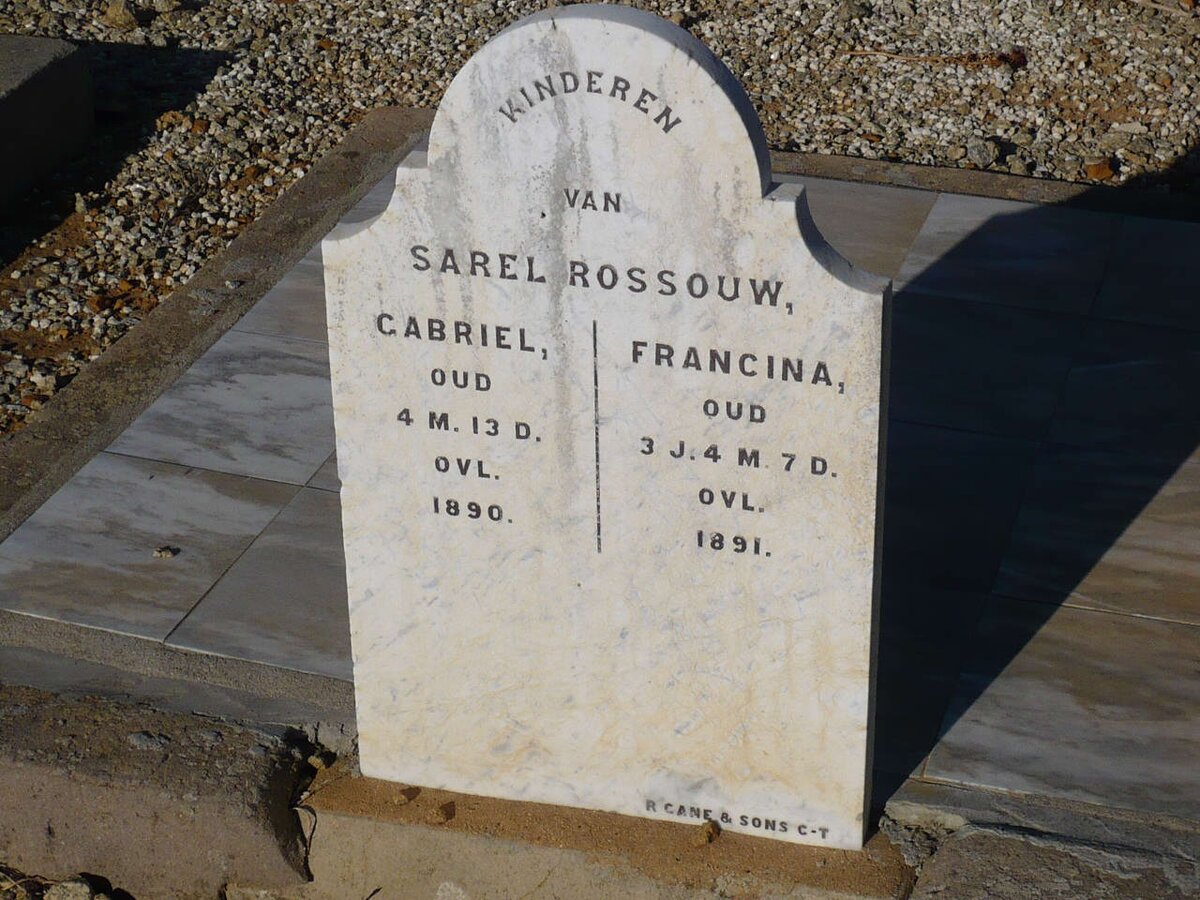 ROSSOUW Francina -1891 :: ROSSOUW Gabriel -1890