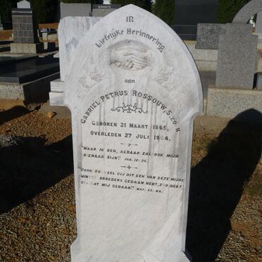 ROSSOUW Gabriel Petrus 1865-1904