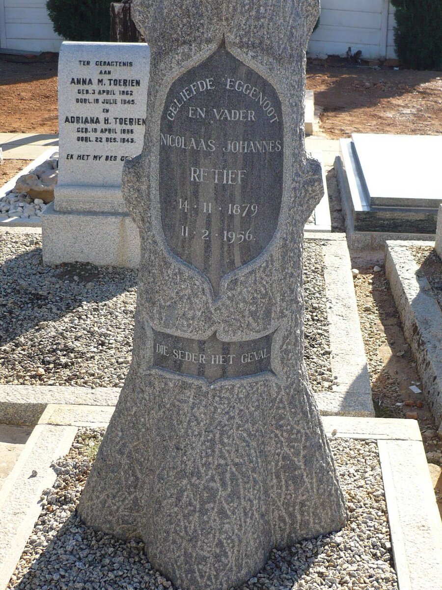 RETIEF Nicolaas Johannes 1879-1956