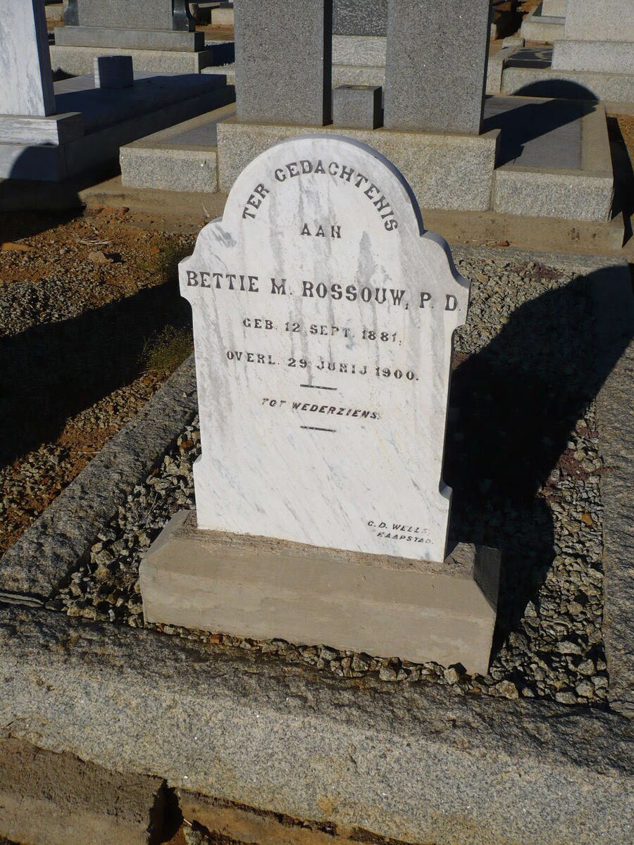 ROSSOUW Bettie M. 1881-1900