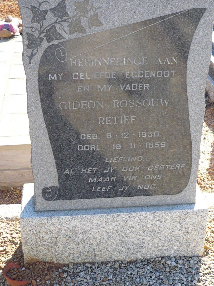 RETIEF Gideon Rossouw 1930-1959