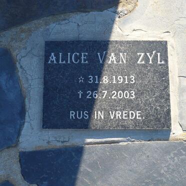 ZYL Alice, van 1913-2003