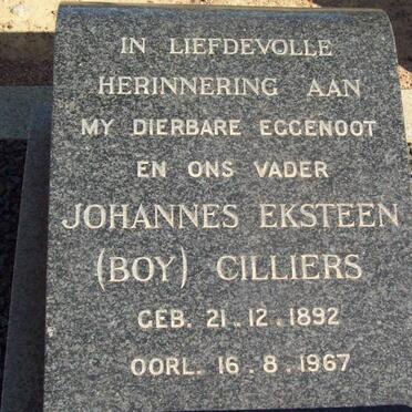 CILLIERS Johannes Eksteen 1892-1967