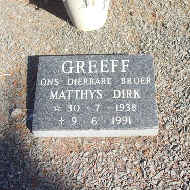 GREEFF Jan Daniel 1899-1966 &amp; M.J.W. 1904-1982 :: GREEFF Matthys Dirk 1938-1991 
