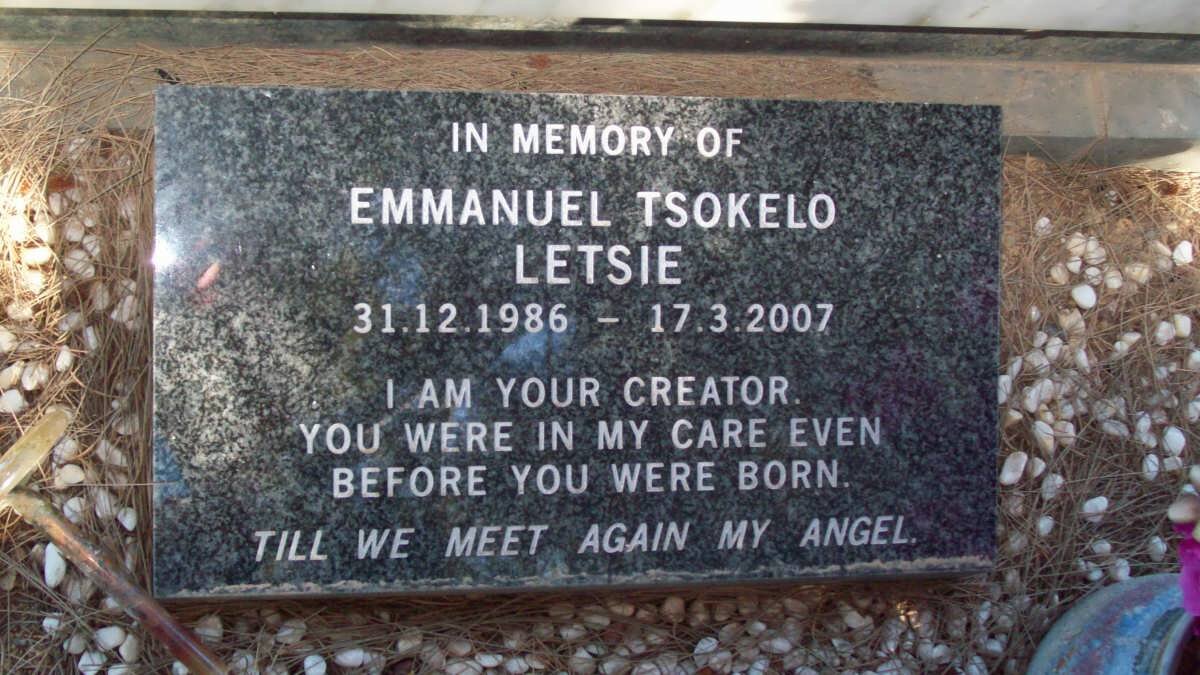 LETSIE Emmanuel Tsokelo 1986-2007