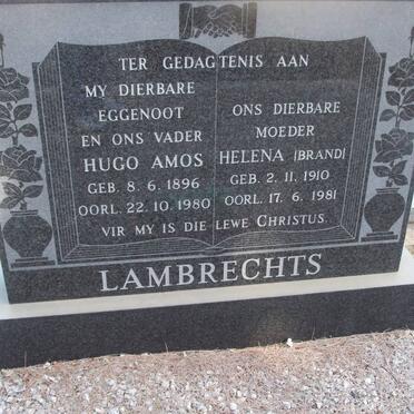 LAMBRECHTS Hugo Amos 1896-1980 &amp; Helena BRAND 1910-1981