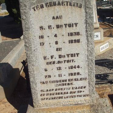 TOIT S.G., du 1835-1896 :: DU TOIT E.F. 1844-1929