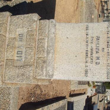 TOIT Willem Daniel, du 1866-1944 &amp; Paulina M.D. JOUBERT 1871-1903 