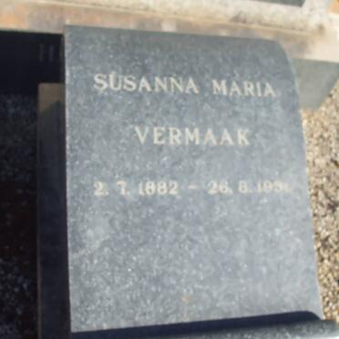 VERMAAK Susanna Maria 1882-1951