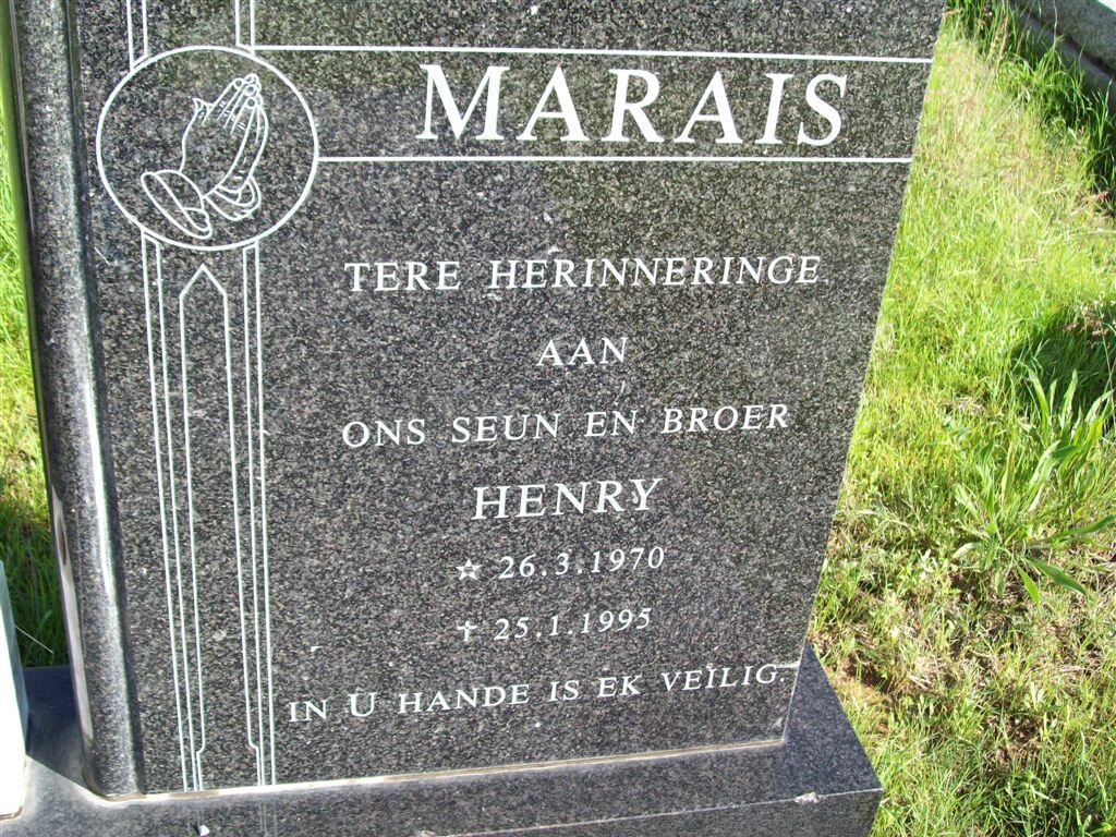 MARAIS Henry 1970-1995